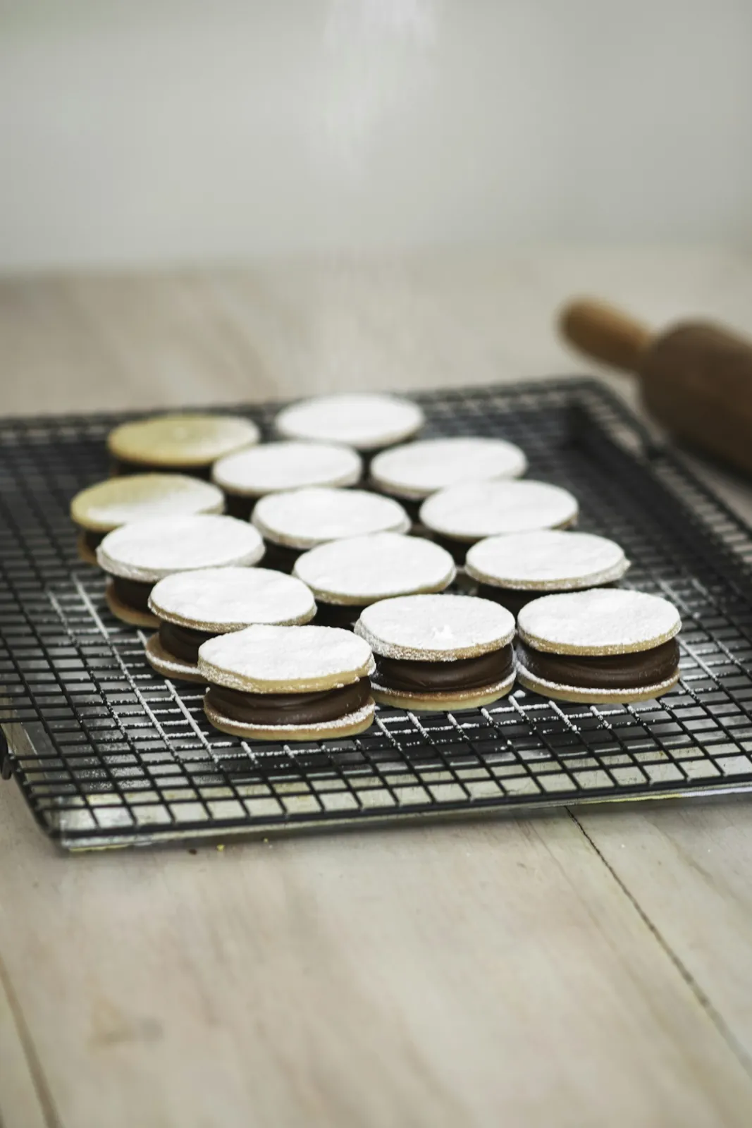 Alfajores glaseados x6